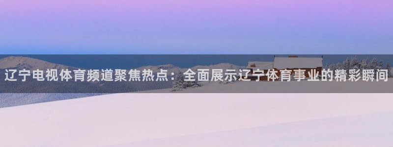 so米直播：辽宁电视体育频道聚焦热点：全面展示辽宁体育事业的精彩瞬间
